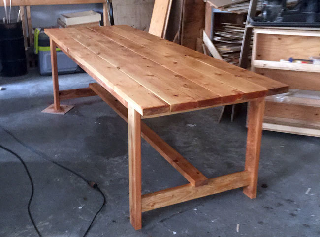 Farmhouse table and bench kit